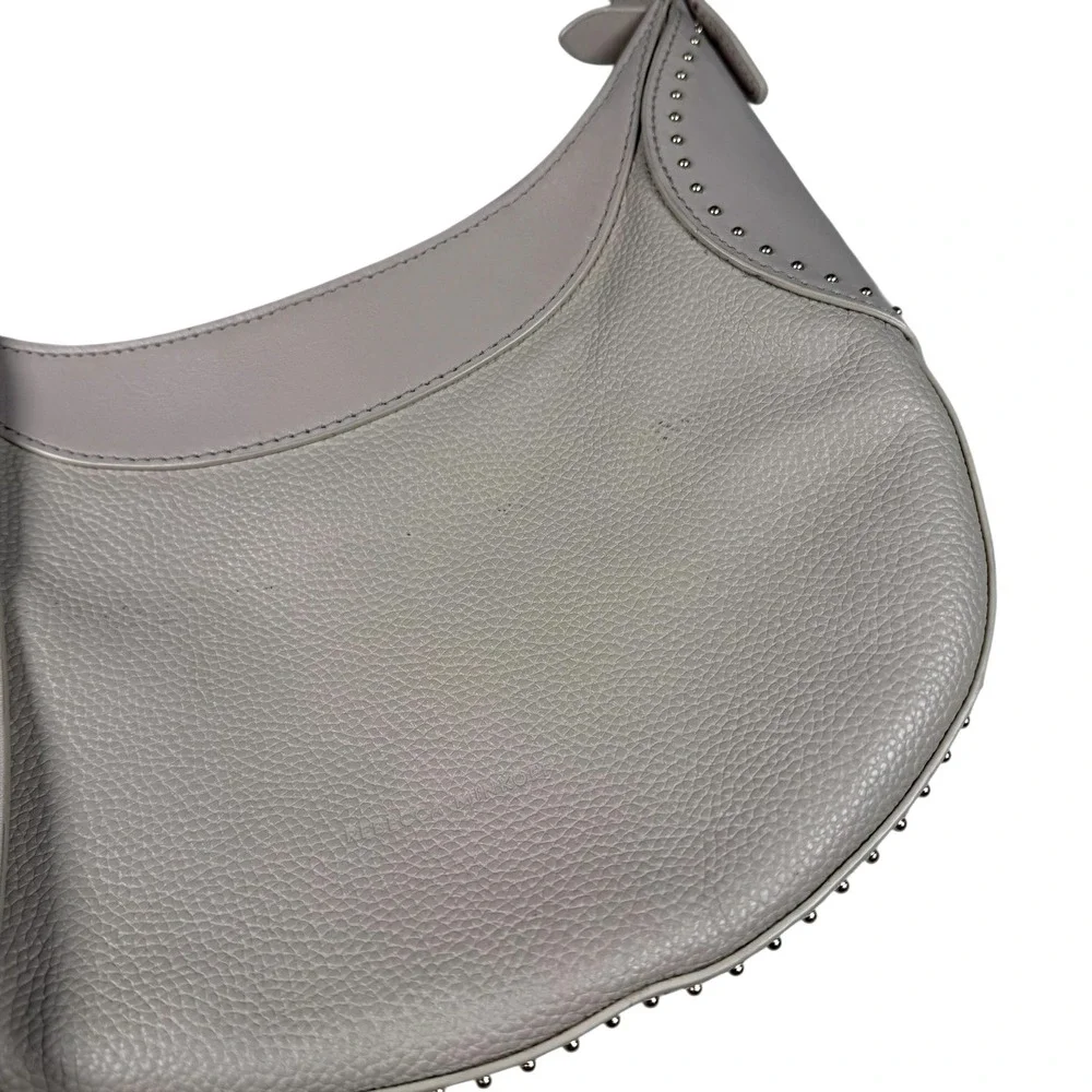 Rebecca Minkoff Small Pippa Studded Hobo Leather Handbag Purse‎ Career Bag